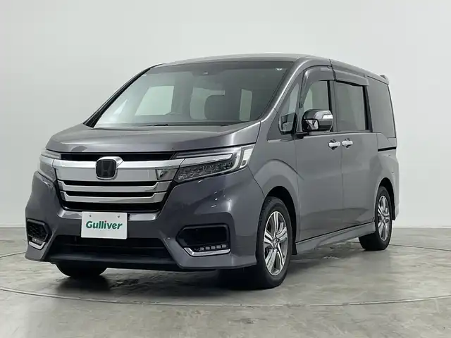 ホンダ ステップワゴン スパーダ eHEV G EXホンダS 群馬県 2021(令3)年 3.9万km モダンスティールM ホンダセンシング　社外７インチナビ　バックカメラ　フルセグ　レーダークルーズコントロール　１００Ｖ電源　シートヒー　両側パワースライドドア　ステアリングスイッチ　スマートキー　ビルトインＥＴＣ
