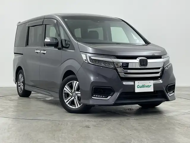 ホンダ ステップワゴン スパーダ eHEV G EXホンダS 群馬県 2021(令3)年 3.9万km モダンスティールM ホンダセンシング　社外７インチナビ　バックカメラ　フルセグ　レーダークルーズコントロール　１００Ｖ電源　シートヒー　両側パワースライドドア　ステアリングスイッチ　スマートキー　ビルトインＥＴＣ