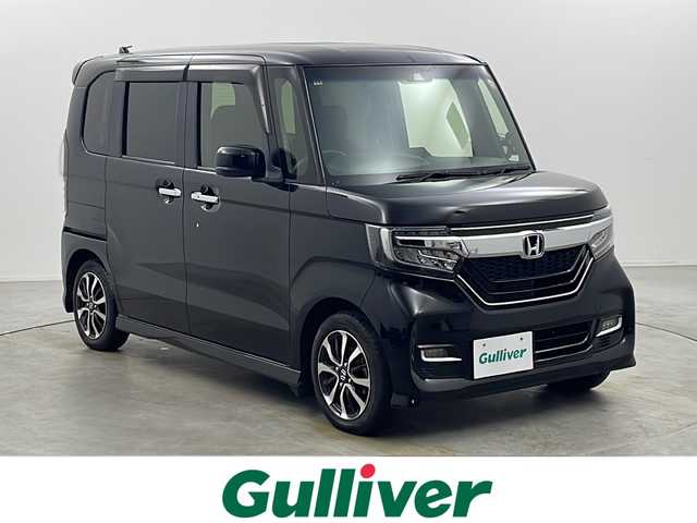 ホンダ Ｎ ＢＯＸ カスタム G L ホンダセンシング 栃木県 2018(平30)年 7.6万km クリスタルブラックパール ホンダセンシング/・衝突軽減ブレーキ/・誤発進抑制機能/・アダプティブクルーズコントロール/・車線維持支援システム/・路外逸脱抑制機能/・先行車発進お知らせ機能/・標識認識機能/・オートハイビーム/純正フリップダウンモニター/純正8インチプレミアムインターナビ/　フルセグ/BT/CD/DVD/SD/ラジオ/AppleCarPray/両側パワースライドドア/バックカメラ/ビルトインETC/ステアリングスイッチ/オートLEDヘッドライト/電格ウィンカーミラー/純正エンジンスターター/スマートスペアキー×２/社外14インチAW付冬タイヤ車載/保証書/取扱説明書