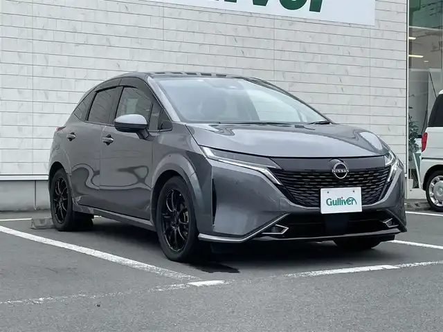 日産 オーラ G レザーエディション 静岡県 2022(令4)年 3万km ガンＭ /純正ナビ/地デジTV//純正CD/DVD/Bluetooth//バック/全周囲カメラ//レザーシート//デジタルインナーミラー//オートハイビーム//エマージェンシーブレーキ//社外17インチAW//スマートキー//スペアキー//保証書//取説