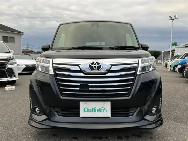 トヨタ ルーミー カスタムG S 愛知県 2018(平30)年 3.1万km ブラックマイカメタリック スマートキー/プッシュスタート/社外ナビ/フルセグTV/BT/バックカメラ/ETC/純正14インチAW/両側パワースライドドア/プリクラッシュセーフティ/クルーズコントロール/オートライト/ドライブレコーダー/フロントエアロ/取説、保証書