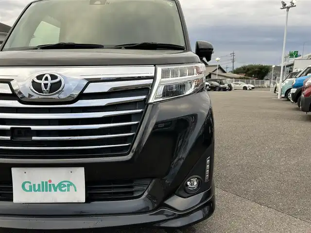 トヨタ ルーミー カスタムG S 愛知県 2018(平30)年 3.1万km ブラックマイカメタリック スマートキー/プッシュスタート/社外ナビ/フルセグTV/BT/バックカメラ/ETC/純正14インチAW/両側パワースライドドア/プリクラッシュセーフティ/クルーズコントロール/オートライト/ドライブレコーダー/フロントエアロ/取説、保証書
