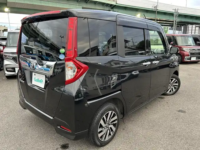 トヨタ ルーミー カスタムG S 愛知県 2018(平30)年 3.1万km ブラックマイカメタリック スマートキー/プッシュスタート/社外ナビ/フルセグTV/BT/バックカメラ/ETC/純正14インチAW/両側パワースライドドア/プリクラッシュセーフティ/クルーズコントロール/オートライト/ドライブレコーダー/フロントエアロ/取説、保証書