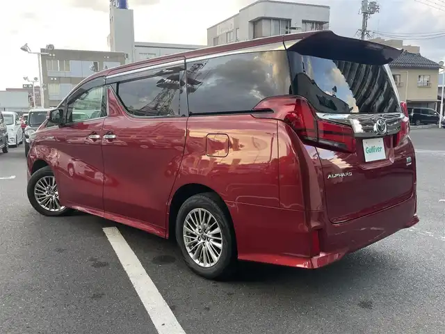 トヨタ アルファードハイブリット SR サイドリフトアップ 島根県 2018(平30)年 4.2万km ダークレッドマイカメタリック 純正9インチナビ　/DVD再生・フルセグ　/Bluetoothオーディオ/純正フリップダウンモニター　/JBLサウンドシステム/バックカメラ/ビルトインETC2.0　/黒レザーシート/前席シートヒーター/前席エアシート/両側パワースライド　/前後ドライブレコーダー/クルーズコントロール/助手席・2列目オットマン　/純正アルミホイール/福祉車両(サイドリフトアップ)