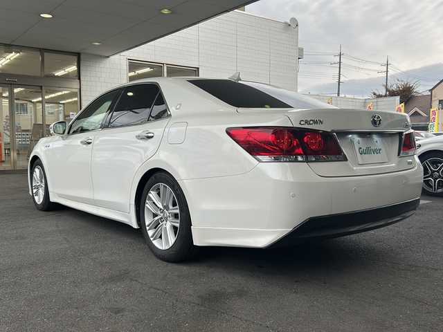 トヨタ クラウン ハイブリッド アスリートG 京都府 2014(平26)年 8.6万km ホワイトパールクリスタルシャイン HDDナビ８インチ/アラウンドビューモニター /レーダークルーズコントロール /クリアランスソナー  /ステアリングヒーター /シートヒーター＆ベンチレーター /エアシート /メモリーパワーシート/電動リアサンシェード /オールオートパワーウィンドウ/ドラレコ前後 (UP-K04)/ワンセグTV/ウィンカーミラー/フロントフォグ/オートマチックハイビーム/ビルトインETC/スマートキー/禁煙車/プッシュスタート