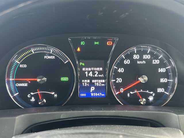 トヨタ クラウン ハイブリッド アスリートG 京都府 2014(平26)年 8.6万km ホワイトパールクリスタルシャイン HDDナビ８インチ/アラウンドビューモニター /レーダークルーズコントロール /クリアランスソナー  /ステアリングヒーター /シートヒーター＆ベンチレーター /エアシート /メモリーパワーシート/電動リアサンシェード /オールオートパワーウィンドウ/ドラレコ前後 (UP-K04)/ワンセグTV/ウィンカーミラー/フロントフォグ/オートマチックハイビーム/ビルトインETC/スマートキー/禁煙車/プッシュスタート