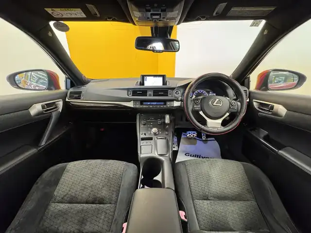 レクサス ＣＴ 200h Fスポーツ 群馬県 2014(平26)年 5.3万km 赤／黒 サンルーフ/クルーズコントロール/4本出しマフラー/純正メモリナビ/　　フルセグ/BT/    CD/DVD/SD/SDREC/    USB/AUX/AM/FM/バックカメラ/パーキングセンサー/前席パワーシート/前席シートヒーター/ステアリングヒーター/パドルシフト/オートLEDヘッドライト/純正フロアマット/スマートキー/プッシュスタート/ビルドインETC