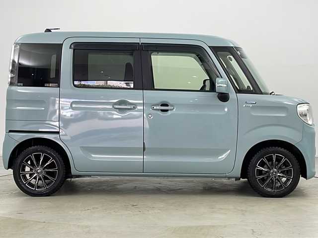 スズキ スペーシア HYBRID X 道央・札幌 2019(平31)年 5.5万km オフブルーM ・寒冷地仕様/・社外ナビ&TV&CD&BT&SD/・両側パワースライドドア/・スマートキー/・衝突被害軽減ブレーキ/・誤発進抑制機能/・車線逸脱警報/・横滑り防止/・純正AW付サマータイヤ積込/・前席シートヒーター/・ドアミラーヒーター&ウインカー/・オートライト/・オートマチックハイビーム/・LEDヘッドライト/・社外ETC/・アイドリングストップ/・ドアバイザー/・プッシュスタート