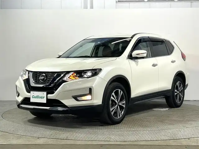 日産 エクストレイル 20Xi レザーエディション 大阪府 2020(令2)年 3.5万km ブリリアントホワイトパール ProPILOT 革シート 社外ナビ(フルセグ/DVD再生/Bluetooth) 360カメラ ETC デジタルインナーミラー パワーシート/ヒーター 電動リアゲート 衝突軽減 レーダーC BSM