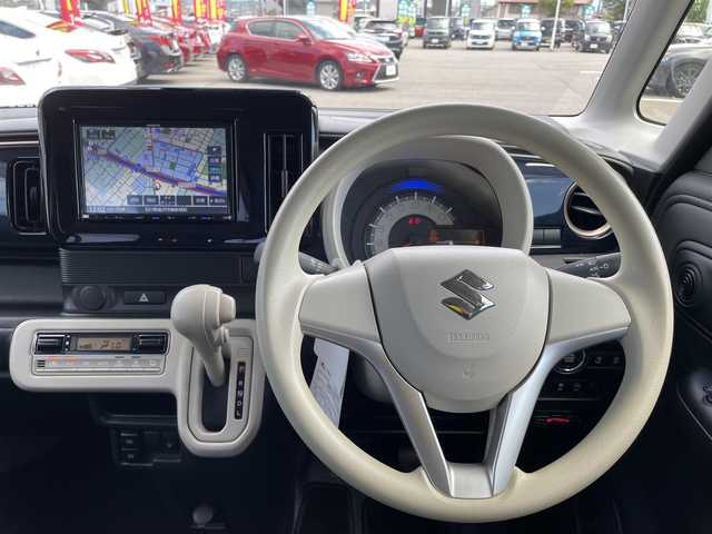 スズキ ワゴンＲ スマイル HYBRID S 石川県 2022(令4)年 2.6万km インディゴブルーメタリック 社外8型ナビ/フルセグTV/バックカメラ/両側パワースライドドア/スマートキー/プッシュスタート/ETC/レーダーブレーキ/シートヒーター/保証書