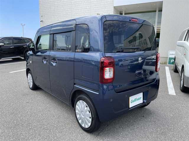 スズキ ワゴンＲ スマイル HYBRID S 石川県 2022(令4)年 2.6万km インディゴブルーメタリック 社外8型ナビ/フルセグTV/バックカメラ/両側パワースライドドア/スマートキー/プッシュスタート/ETC/レーダーブレーキ/シートヒーター/保証書