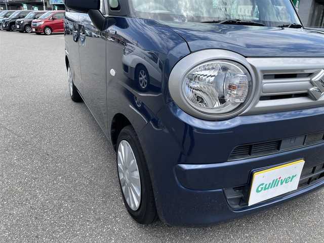 スズキ ワゴンＲ スマイル HYBRID S 石川県 2022(令4)年 2.6万km インディゴブルーメタリック 社外8型ナビ/フルセグTV/バックカメラ/両側パワースライドドア/スマートキー/プッシュスタート/ETC/レーダーブレーキ/シートヒーター/保証書