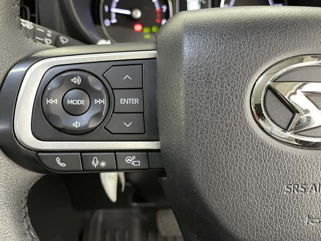 ダイハツ ムーヴ キャンバス セオリー G 長野県 2022(令4)年 1.1万km グレーマイカM ４WD/純正ディスプレイオーディオ/フルセグTV/Bluetooth Audio/USB/HDMI接続/バックカメラ/全方位カメラ/スマートアシスト/両側パワースライドドア /アイドリングストップ/革調シートカバー/LEDヘッドライト/オートライト/フォグランプ/オートマチックハイビーム/前席シートヒーター/スマートキー/プッシュスタート