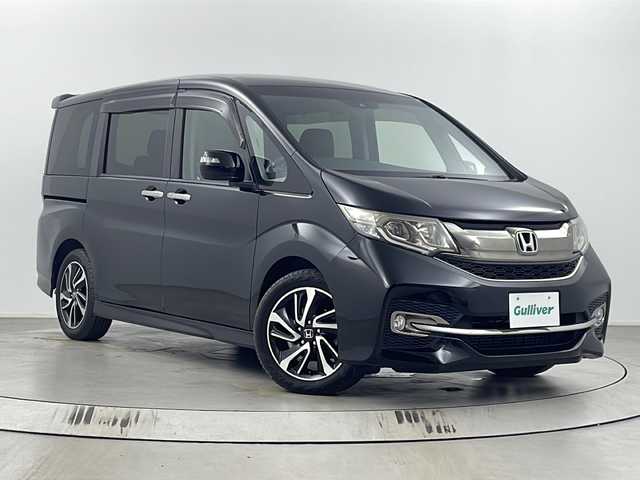 ホンダ ステップワゴン スパーダ クールスピリット 埼玉県 2015(平27)年 7.1万km 黒 純ナビ（VXM-155VSi）　ワンセグTV　Bluetooth　SD　CD　DVD/バックカメラ/アダプティブクルーズコントロール/両側パワースライドドア/ビルトインETC/前席シートヒーター/純正フロアマット/ワクワクゲート/純正アルミホイール/衝突軽減ブレーキ/先行車発進お知らせ機能/横滑り防止装置/路外逸脱抑制機能/レーンキープアシスト/オートライト