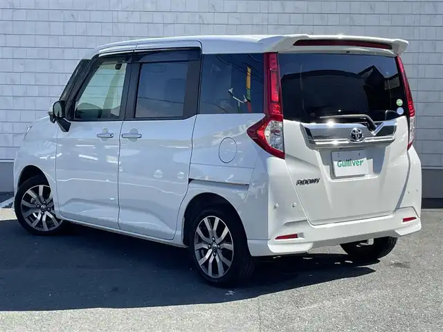 トヨタ ルーミー カスタムG－T 愛知県 2019(平31)年 6.6万km パールホワイトⅢ ・純正Tコネクトメモリーナビ/・フルセグテレビ/・CD/DVD再生機能/・ミュージックサーバー(SD録音)/・Bluetooth/USB/HDMI接続機能/・バックカメラ/・ETC2.0/・テレビ走行中視聴可能/・両側電動スライドドア/・エンジンスターター/・純正15インチアルミホイール/・純正LEDヘッドライト/・オートライト/・クルーズコントロール/・スマートキー/・プッシュスタート/・スマートキー/・オートエアコン