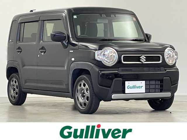 スズキ ハスラー HYBRID G 岐阜県 2021(令3)年 0.6万km ブルーイッシュブラックパール3 社外カーオーディオ　/　(AM/FM/CD/Bluetooth/USB)/衝突軽減ブレーキ　/レーンキープアシスト　/コーナーセンサー　/シートヒーター　/オートライト　/純正フロアマット　/ステアリングリモコン　/プッシュスタート　/ドアバイザー
