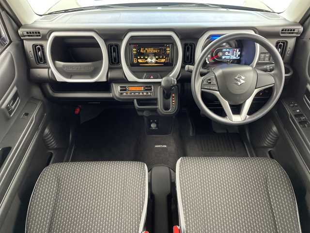 スズキ ハスラー HYBRID G 岐阜県 2021(令3)年 0.6万km ブルーイッシュブラックパール3 社外カーオーディオ　/　(AM/FM/CD/Bluetooth/USB)/衝突軽減ブレーキ　/レーンキープアシスト　/コーナーセンサー　/シートヒーター　/オートライト　/純正フロアマット　/ステアリングリモコン　/プッシュスタート　/ドアバイザー