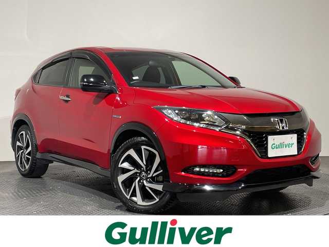 ホンダ ヴェゼル ハイブリッド RS ホンダセンシング 愛媛県 2018(平30)年 4.9万km プレミアムクリスタルレッドM 純正ナビ　フルセグＴＶ　バックカメラ　Ｂｌｕｅｔｏｏｔｈ　衝突被害軽減ブレーキ　シートヒーター　アダプティブクルーズコントロール　レーンアシスト　ビルトインＥＴＣ　ＬＥＤライト　パドルシフト　禁煙車