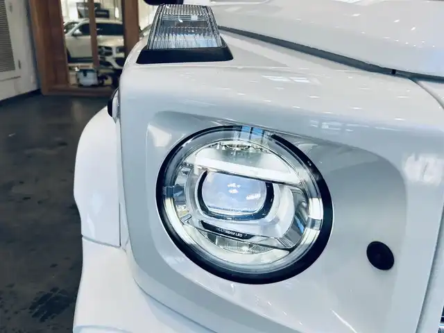 メルセデス・ベンツ ゲレンデヴァーゲン Ｇ４００ｄ AMGライン 大阪府 2022(令4)年 1.1万km 白 サンルーフ/Burmeste/レーダーセーフティ/純正ナビ/TV/360度カメラ/applecarplay/ACC/純正20インチAW/LEDヘッドライト/アンビエントライト/ブラインドスポット/クリアランスソナー/黒革/メモリ付きパワーシート/シートヒーター/パドルシフト/ETC/ドラレコ