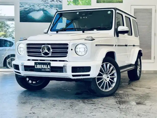 メルセデス・ベンツ ゲレンデヴァーゲン Ｇ４００ｄ AMGライン 大阪府 2022(令4)年 1.1万km 白 サンルーフ/Burmeste/レーダーセーフティ/純正ナビ/TV/360度カメラ/applecarplay/ACC/純正20インチAW/LEDヘッドライト/アンビエントライト/ブラインドスポット/クリアランスソナー/黒革/メモリ付きパワーシート/シートヒーター/パドルシフト/ETC/ドラレコ