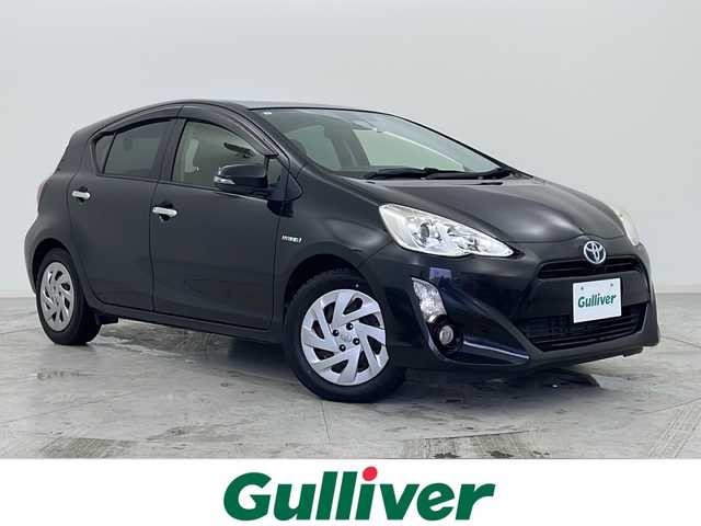 トヨタ アクア S スタイルブラック 宮城県 2017(平29)年 1.7万km ブラックマイカ 禁煙車/Toyota Safety Sense	/・プリクラッシュセーフティ/・レーンディパーチャーアラート/・オートマチックハイビーム/・先行車発進告知/純正ナビ/・BT.CD.DVD.SD.AUX/ワンセグTV/バックカメラ/プッシュスタート/スマートキー/ドライブレコーダー(F)/純正フロアマッド/社外15インチアルミホイール(夏)/【175/65/R15 残3mm】/アイドリングストップ/横滑り防止機能