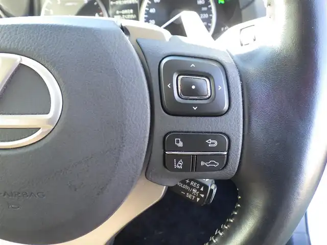 レクサス ＮＸ 300 Iパッケージ 千葉県 2019(平31)年 3.9万km プラチナムシルバーメタリック Lexus Safety System+/・プリクラッシュセーフティ/・レーンディパーチャーアラート/・オートハイビーム/・レーダークルーズコントロール/・ブラインドスポットモニター/純正SDナビ/地デジTV/【DVD/CD再生機能　Bluetooth接続】/パノラミックビューモニター/革巻きステアリング/ステアリングスイッチ/ステアリングヒーター/パドルシフト/ETC（2.0）/LEDヘッドライト/フォグライト/ウインカーミラー/クリアランスソナー/純正18インチアルミホイル/サイド/カーテンエアバッグ/スマートキー