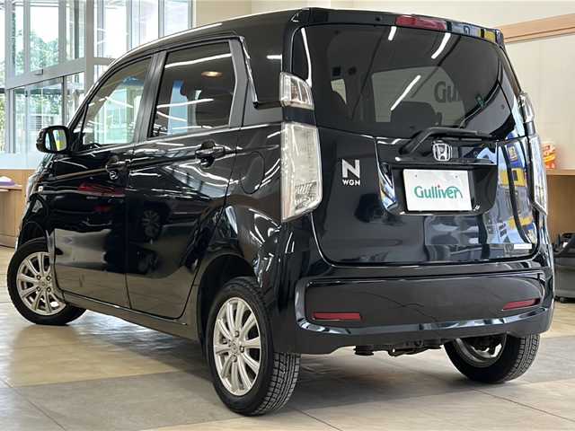ホンダ Ｎ ＷＧＮ G コンフォートパッケージ 道央・札幌 2014(平26)年 10万km スマートブラック ・4WD/・純正ナビ/ワンセグTV/DVD/CD/SD/BT/・CTBA/・横滑り防止/・ETC/・前席シートヒーター/・HID/・プッシュスタート/・スマートキー/・電格ミラー/・ミラーヒーター/・夏タイヤモデューロ14インチAW積込