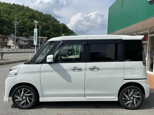 スズキ スペーシア カスタム XS ターボ 岐阜県 2016(平28)年 6.6万km クリスタルホワイトP 社外SDナビ/AM FM CD TV DVD/バックカメラ/ETC/前席シートヒーター/両側パワースライドドア/純正フロアマット/クルーズコントロール/ベンチシート/オートライト/ドアバイザー/電格ミラー