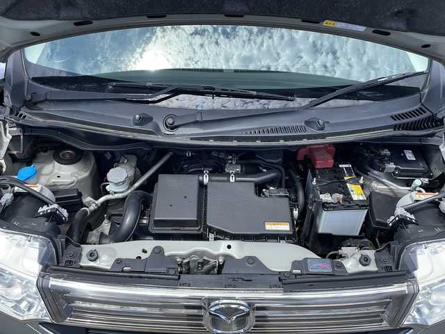 マツダ フレア カスタムスタイル HS 山口県 2015(平27)年 6.2万km シルバー マツダ純正SDナビ【GCX515】/CD/DVD/USB/ワンセグテレビ/Bluetooth/シートヒーター【D席のみ】/純正フロアマット/社外14インチアルミホイール/ステアリングスイッチ/スマートキー/プッシュスタート/スペアキー/フォグランプ/ドアバイザー/アイドリングストップ/レーダーブレーキサポート/盗難防止装置