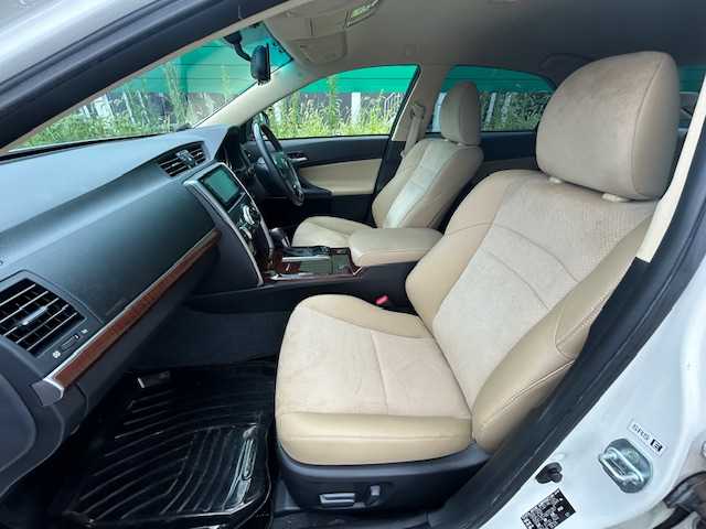 トヨタ マークＸ PREMIUM 茨城県 2013(平25)年 4.5万km ホワイトパールクリスタルシャイン 純正ナビ/フルセグ再生可/レーダークルーズコントロール/コーナーセンサー/バックカメラ/ハーフレザーシート/パワーシート/シートヒーター/ビルトインETC/純正16インチAW/純正フロアマット