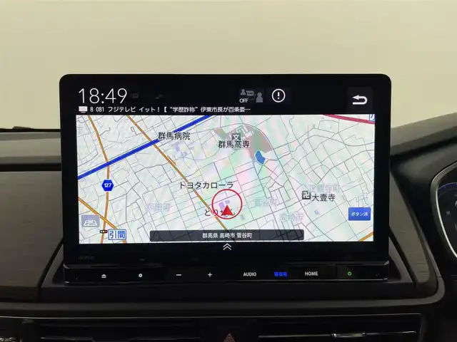 ホンダ オデッセイ ハイブリッド e:HEVアブソルート EX 群馬県 2024(令6)年 2.4万km プレミアムヴィーナスブラックP 純正フリップダウンモニター/純正11.4インチナビ/・AM/FM/CD/DVD/HDMI/iPod/フルセグTV/・AppleCarPlay/AndroidAuto/Bluetooth/マルチビューカメラシステム/ホンダセンシング/・衝突軽減ブレーキ（CMBS）/・先行車発進お知らせ機能/・歩行者事故低減ステアリング/・路外逸脱抑制機能/・標識認識機能/・渋滞追従機能付アダプティブクルーズコントロール（ACC）/・車線維持支援システム（LKAS）/・ブラインドスポットインフォメーション/・オートハイビーム/・誤発進抑制機能/・後方誤発進抑制機能/・近距離衝突軽減ブレーキ/・急アクセル抑制機能/・パーキングセンサーシステム/・後退出庫サポート/Honda CONNECT for Gathers+ナビ装着用スペシャルパッケージ/2列目両側アームレスト付４ウェイパワーシート/2列目使途センターテーブル/運転席・助手席パワーシート/運転席・助手席シートヒーター+２列目シートヒーター/ハンズフリーアクセスパワーテールゲート/本革シート/センターコンソールボックス+ワイヤレスチャージャー/ETC2.0/純正前後ドライブレコーダー【DRH-224SD】