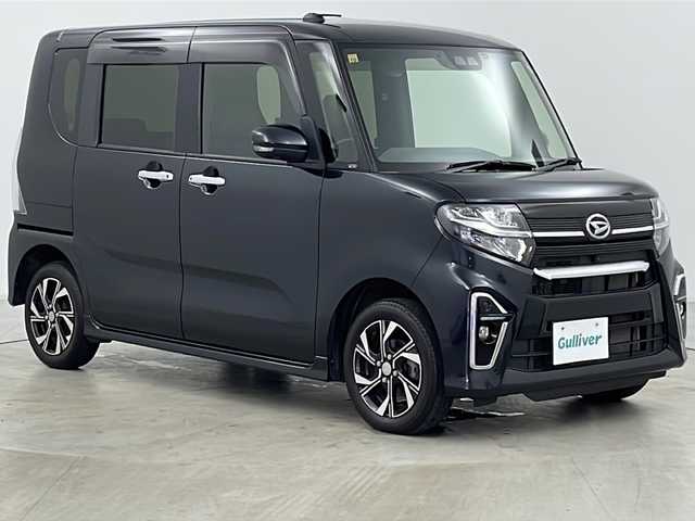ダイハツ タント カスタム X セレクション 道央・札幌 2020(令2)年 3.3万km パールブラック ・4WD/・純正ナビ&TV&CD&DVD&BT&SD/・両側パワースライドドア/・バックカメラ/・スマートアシスト/・アイドリングストップ/・ステアリングスイッチ/・シートヒーター/・ハーフレザーシート/・ETC/・純正ドライブレコーダー/・オートライト/・LEDヘッドライト/・オートライト/・スマートキー/・スペアキー