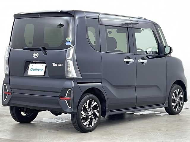 ダイハツ タント カスタム X セレクション 道央・札幌 2020(令2)年 3.3万km パールブラック ・4WD/・純正ナビ&TV&CD&DVD&BT&SD/・両側パワースライドドア/・バックカメラ/・スマートアシスト/・アイドリングストップ/・ステアリングスイッチ/・シートヒーター/・ハーフレザーシート/・ETC/・純正ドライブレコーダー/・オートライト/・LEDヘッドライト/・オートライト/・スマートキー/・スペアキー