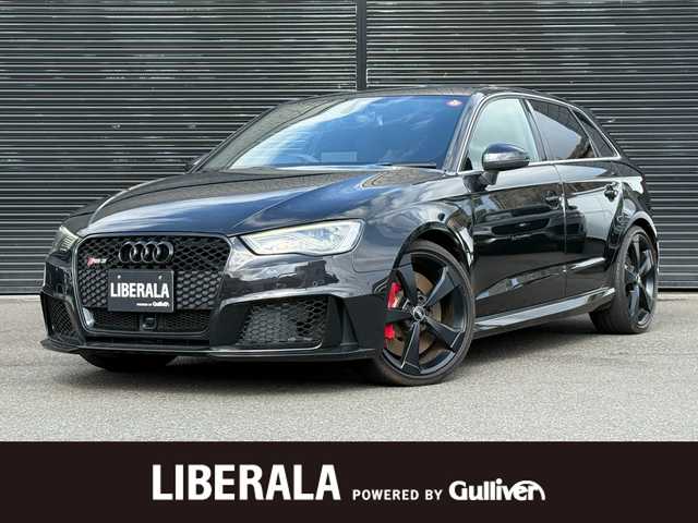 アウディ ＲＳ３ スポーツバック 静岡県 2015(平27)年 4.1万km 黒 サンルーフ/レザーシート/BSM/BANG&OLUFSEN/MMI/(CD/DVD/BT/フルセグ)/バックカメラ /ACC/パーキングアシスト/シートヒーター/スマートキー/ETC/ドライブレコーダー/純正フロアマット/純正19インチアルミホイール
