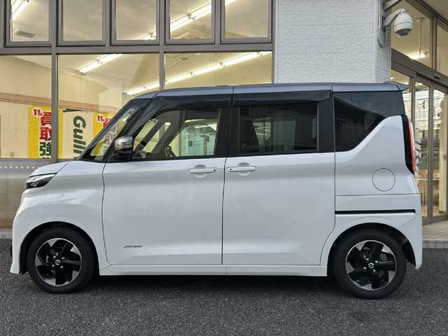 日産 ルークス ハイウェイスター X 神奈川県 2020(令2)年 1.3万km パールⅡ ワンオーナー/社外SDナビ/　Bluetooth/CD/DVD/USB/フルセグTV/アラウンドビューモニター/バックカメラ/エマージェンシーブレーキ/車線逸脱警報/横滑り防止装置/クリアランスソナー/片側パワースライドドア/純正14インチAW/LEDヘッドライト/オートライト/オートマチックハイビーム/保証書