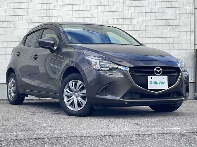マツダ デミオ 13S 福島県 2017(平29)年 6.2万km チタニウムフラッシュマイカ 4WD 純正ナビ Bluetooth バックカメラ 衝突軽減ブレーキ シートヒーター 横滑り防止装置 LEDヘッドライト アイドリングストップ ドアバイザー フロアマット スマートキー