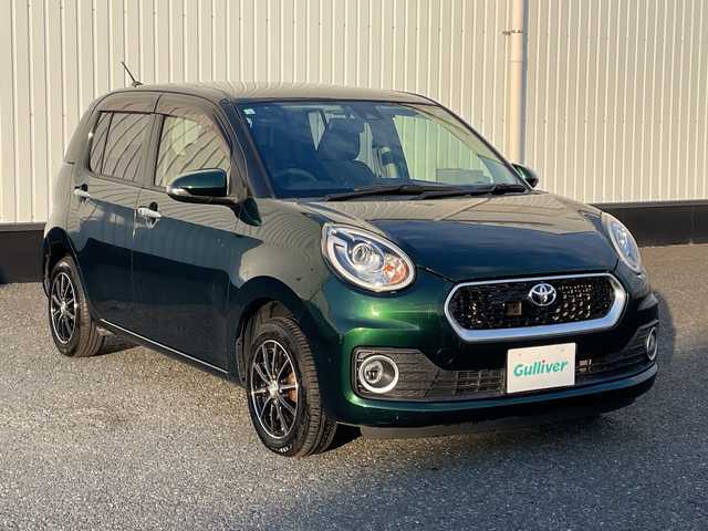トヨタ パッソ モーダ　S 千葉県 2016(平28)年 2.8万km ダークエメラルドマイカ 純正SDナビ/(AM/FM/フルセグ/BT)/衝突被害軽減システム/車線逸脱警報/バックカメラ/横滑り防止装置/ETC/ドライブレコーダー/アイドリングストップ/LEDヘッドライト/フォグランプ/ウィンカーミラー/電動格納ミラー/社外14インチAW/シートリフター/プッシュスタート/スマートキー/フロアマット/スペアキー/取扱説明書/保証書