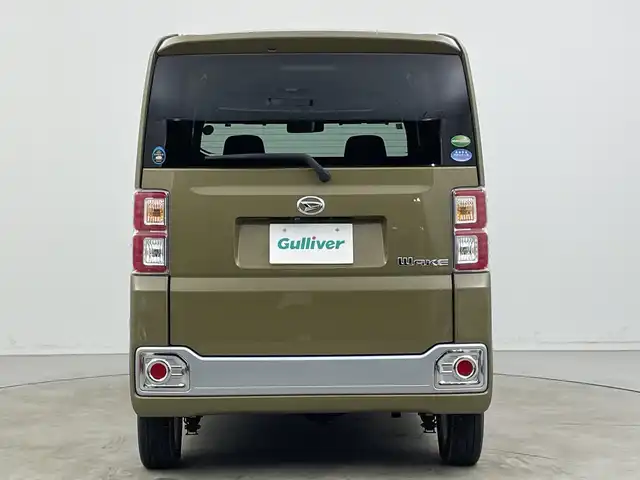 ダイハツ ウェイク X SA 新潟県 2015(平27)年 6.6万km オフビートカーキM 禁煙車/4WD/ターボ/片側パワースライドドア/社外7インチワイドナビ/→フルセグTV/Bluetooth/CD/DVD/FM/AM/バックカメラ/横滑り防止装置/衝突軽減システム/運転席シートヒーター/〇プッシュスタート/〇電動格納ミラー/〇ドアバイザー/〇フロアマット/〇スマートキー/〇シガーソケット/オートライト/LEDヘッドライト/フォグライト/ETC/二列目両側サンシェード/助手席下収納