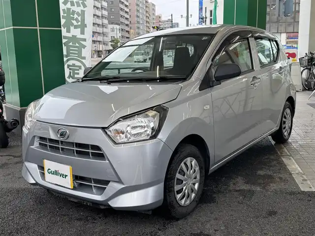 ダイハツ ミラ イース L 広島県 2017(平29)年 4.7万km ブライトシルバーメタリック 社外メモリーナビ/・フルセグTV/・Bluetooth/・DVD/ETC車載器/前後ドライブレコーダー/i-stop
