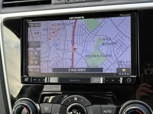 スバル レヴォーグ 1．6GT－S アイサイト 道南・函館 2015(平27)年 4.3万km クリスタルホワイトP 社外ナビ/フルセグＴＶ/衝突軽減ブレーキ/シートヒーター/クルーズコントロール/バックカメラ/サイドカメラ/パワーシート/オートライト/レーンキープアシスト/純正アルミホイール/ＬＥＤヘッドライト
