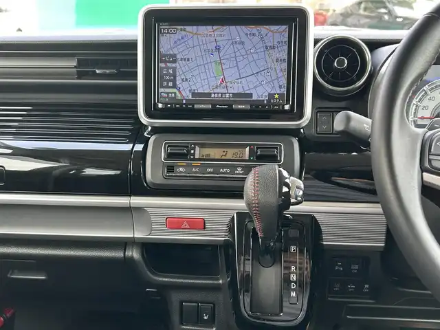 スズキ スペーシア カスタム HYBRID XS ターボ 島根県 2020(令2)年 1.9万km ブルーイッシュブラックパール3 社外8インチメモリーナビ/フルセグTV/DVD再生/Bluetoothオーディオ/全方位/バック/サイドカメラ　/前後ドライブレコーダー/ビルトインＥＴＣ　/両側パワースライドドア/レーダークルーズコントロール/衝突軽減ブレーキ　/横滑り防止装置/リアサーキュレーター/ハーフレザーシート/D席シートヒーター/アイドリングストップ/純正ＬＥＤヘッドライト　/純正フロアマット　