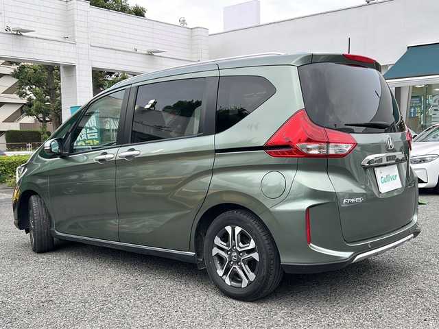 ホンダ フリード クロスター ホンダセンシング 東京都 2020(令2)年 2.2万km シルバーミストグリーンM ワンオーナー/新車時保証書/取扱説明書　ナビ説明書/ホンダセンシング/アイドリングストップ/純正メモリーナビ/フルセグTV【VXM-204VFi】/ドライブレコーダー【HDR360G】/SD/CD/SDREC/DVD/BT/USB/バックカメラ　ETC/両側パワースライドドア/スマートキー×2本/純正15インチアルミ