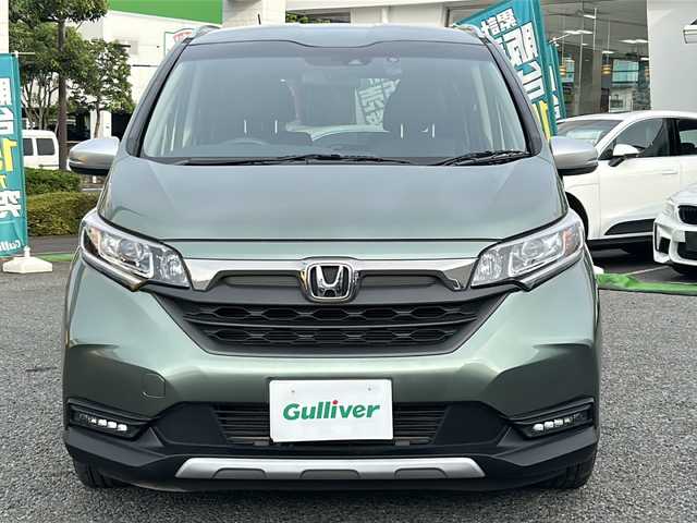 ホンダ フリード クロスター ホンダセンシング 東京都 2020(令2)年 2.2万km シルバーミストグリーンM ワンオーナー/新車時保証書/取扱説明書　ナビ説明書/ホンダセンシング/アイドリングストップ/純正メモリーナビ/フルセグTV【VXM-204VFi】/ドライブレコーダー【HDR360G】/SD/CD/SDREC/DVD/BT/USB/バックカメラ　ETC/両側パワースライドドア/スマートキー×2本/純正15インチアルミ