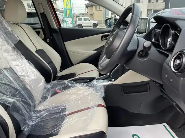 マツダ デミオ 13S Lパッケージ 石川県 2014(平26)年 7.4万km ソウルレッドプレミアムメタリック レーダーブレーキ/純正メモリーナビ/CD/DVD/フルセグTV/バックカメラ/LEDヘッドライト/ETC/ハーフレザーシート/スマートキー/プッシュスタート/電動ミラー/ドライブレコーダー/純正アルミホイール/オートライト