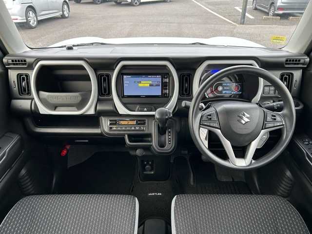 スズキ ハスラー HYBRID G ターボ 千葉県 2020(令2)年 3.9万km ピュアホワイトP 社外ナビ/ワンセグTV/Bluetooth/DVD/CD/バックカメラ/デュアルカメラブレーキサポート/ドライブレコーダー/ETC/オートライト/プッシュスタートボタン/ステアリングスイッチ/シートヒーター/横滑り防止装置/レーンキープアシスト/盗難防止装置/純正フロアマット/スペアキー1本/取扱説明書