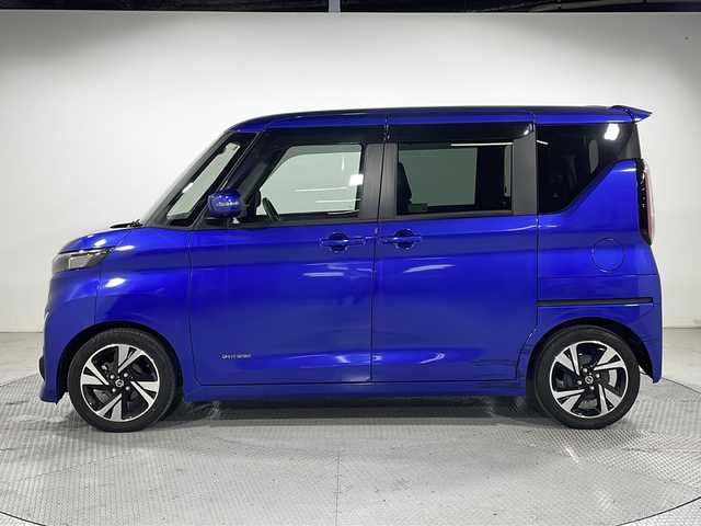 日産 ルークス HWS Gターボ プロパイロットED 広島県 2020(令2)年 0.9万km アトランティックブルー 禁煙車/純正９型ナビ(MM319D-L)/アラウンドビューモニター/レーダークルーズコントロール/両側パワースライドドア/ドラレコ(前方)/コーナーセンサー(前後)/アダブティブヘッドライト/ＥＴＣ(ビルトイン)/ホールド機能付電動パーキングブレーキ/フォグランプ/衝突軽減/レーンキープ/オートハイビーム/踏み間違い防止/純正15インチアルミホイール(165/55/R15)/エアバッグ(運転席/助手席/サイド/カーテン)