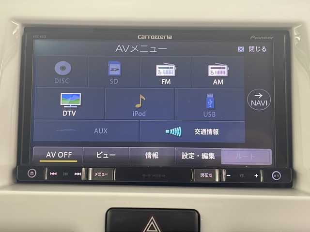 スズキ ハスラー G 埼玉県 2016(平28)年 6.1万km サマーブルーM 社外ナビ/（フルTV/AM/FM/CD/DVD/IPOD）/バックカメラ/衝突軽減システム/横すべり防止システム/前席シートヒーター/社外ドライブレコーダー/AAC