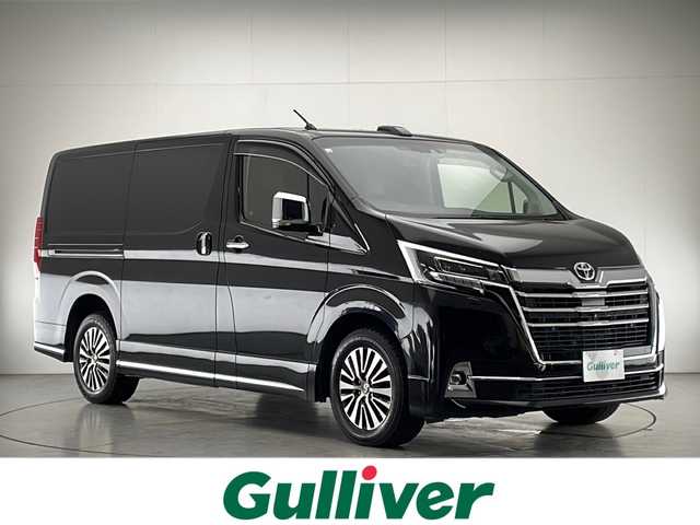 トヨタ グランエース G 宮崎県 2020(令2)年 15.4万km ブラック 〇ワンオーナー/〇4列シート/〇純正ディスプレイオーディオ、ナビ/〇フルセグTV/〇Bluetooth/〇純正12.1型フリップダウンモニター/〇バックカメラ/〇パノラミックビューモニター/〇ビルトインETC/〇デジタルインナーミラー/〇両側パワースライドドア/〇トヨタセーフティセンス/・プリクラッシュセーフティ/・レーンディパーチャーアラート/・レーダークルーズコントロール/・オートマチックハイビーム/・ロードサインアシスト/〇先行車発進告知機能/〇ブラインドスポットモニター/〇インテリジェントクリアランスソナー/〇LEDヘッドランプ/〇オートライト/〇LEDフロントフォグランプ/〇純正17インチAW/〇デジタルインナーミラー/〇木目調/革巻きコンビステアリング/〇ステアリングスイッチ/〇前後左右独立オートエアコン/〇黒レザーシート/〇パワーシート/〇快適温熱シート/〇スマートエントリー