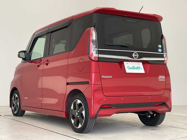 日産 ルークス ハイウェイスター X 愛知県 2021(令3)年 2.5万km スパークリングレッドM 純正9型ナビ/全方位カメラ/片側パワースライド/バックカメラ/ハンズフリースライドドア/コーナーセンサー/純正アルミホイール/LEDヘッドライト/ドライブレコーダー/ETC/衝突軽減システム/フルセグ/CD DVD/Bluetooth/ステアリングスイッチ/スマートキー/プッシュスタート
