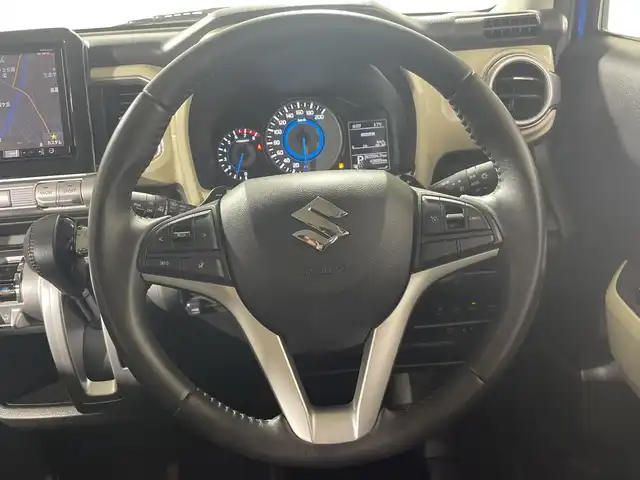 スズキ クロスビー HYBRID MZ 神奈川県 2017(平29)年 5万km スピーディーブルーメタリック/ブラック2トーンルーフ 4WD/ディーラーオプション8インチナビ【AVIC-RL901ZS】/AM　FM　フルセグ　DVD　CD SD　USB　MSV　Bluetooth/バックカメラ/ETC/デュアルセンサーブレーキサポート/クルーズコントロール/運転席シートヒーター/社外前後ドライブレコーダー【DRV-MR480】/ETC/シートバックテーブル/スマートキー/取扱説明書/フロアマット/LEDヘッドライト/オートライト/社外15インチアルミ/マッドテレーンタイヤ/ドアバイザー/誤発進抑制機能/車線逸脱警報機能/ふらつき警報機能/先行車発進お知らせ機能/ハイビームアシスト/後退時ブレーキサポート